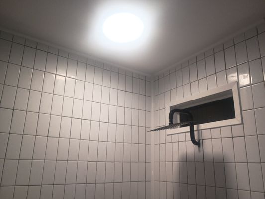Tiled shower bathroom renovation